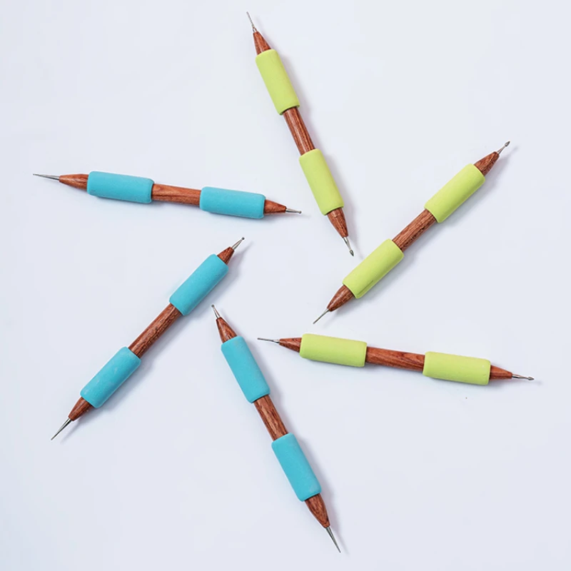 Pottery Double-headed Carving Needle Wooden Handle Clay Sculpture Carving Needle DIY Ceramic Texture Flower-shaped Ceramic Tool
Pottery Double-headed Carving Needle Wooden Handle Clay Sculpture Carving Needle DIY Ceramic Texture Flower-shaped Ceramic Tool
