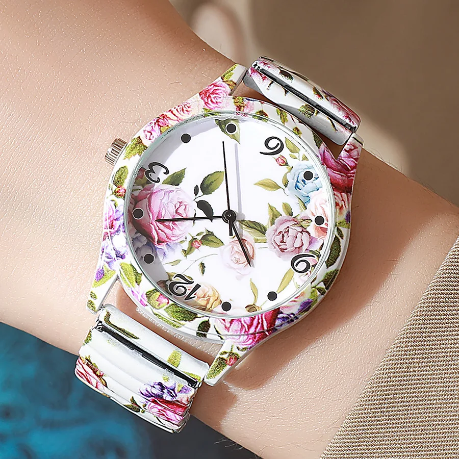 New Fashion Woman Luxury Adjustable Spring Band Bracelet Watch Women Flowers Stainless Steel Clock Quartz Watches Reloj Mujer
New Fashion Woman Luxury Adjustable Spring Band Bracelet Watch Women Flowers Stainless Steel Clock Quartz Watches Reloj Mujer