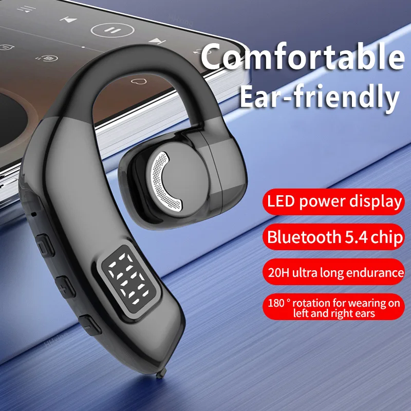 Wireless Bluetooth Headphones Air Conduction Earphones With Microphone Handsfree Noise Canceling Headset For Driving Audifonos 
Wireless Bluetooth Headphones Air Conduction Earphones With Microphone Handsfree Noise Canceling Headset For Driving Audifonos