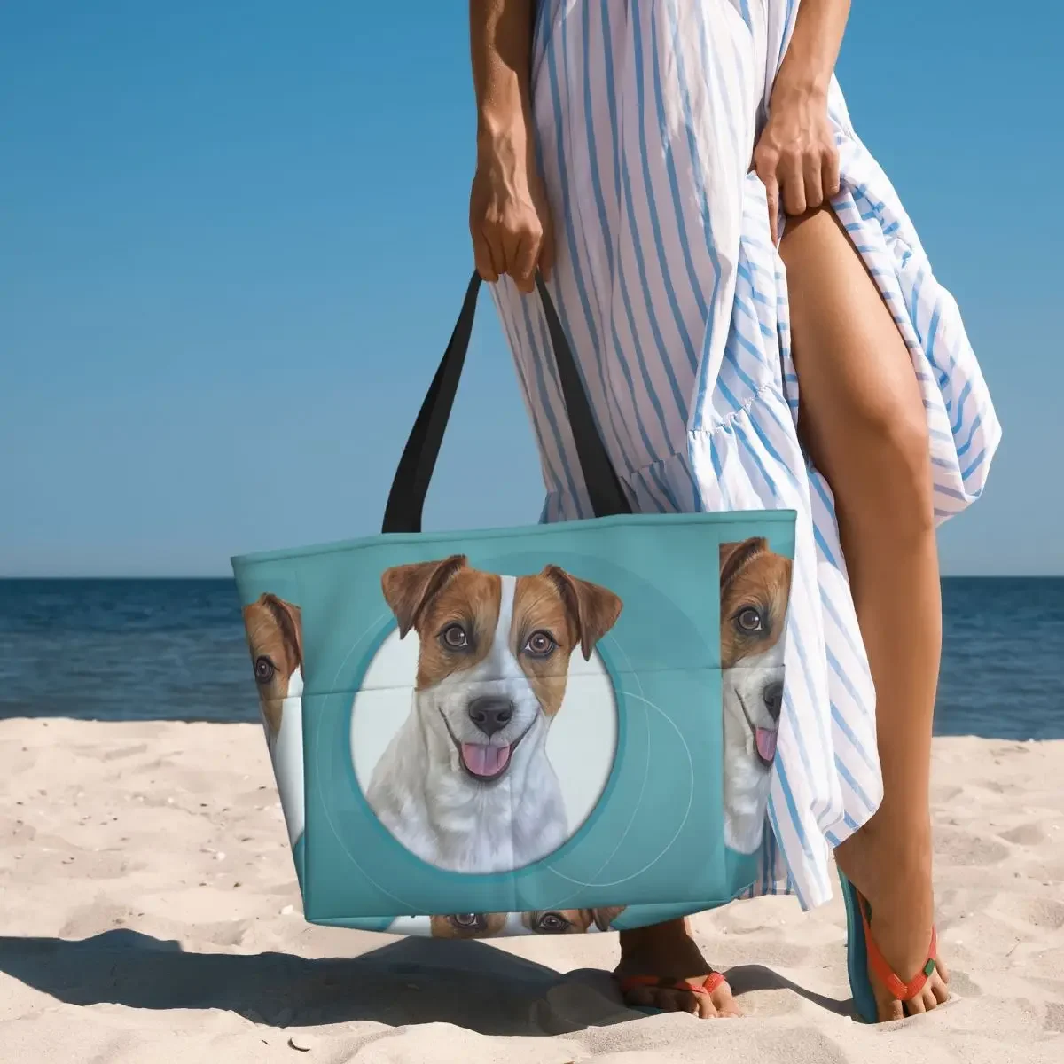 Dog Jack Russell Terrier Drawing Funny Dog Beach Tote Bag Sport Gym Yoga Duffle Large Tote Bag Women Travel Bag Fitness bag
Dog Jack Russell Terrier Drawing Funny Dog Beach Tote Bag Sport Gym Yoga Duffle Large Tote Bag Women Travel Bag Fitness bag