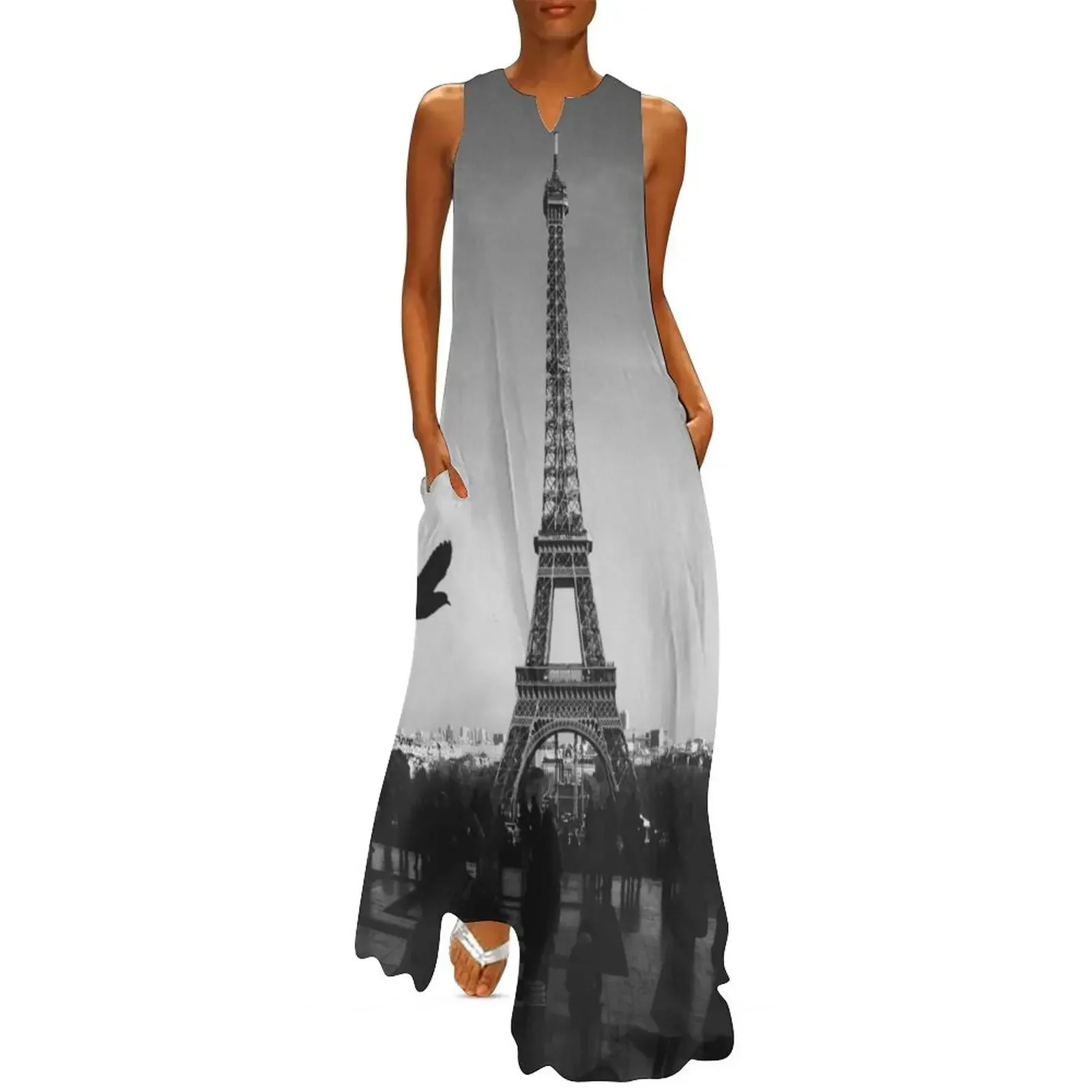 Eifel Tower Black & White Long Dress Women's clothing Bride dresses evening dress ladies Dress
Eifel Tower Black & White Long Dress Women's clothing Bride dresses evening dress ladies Dress