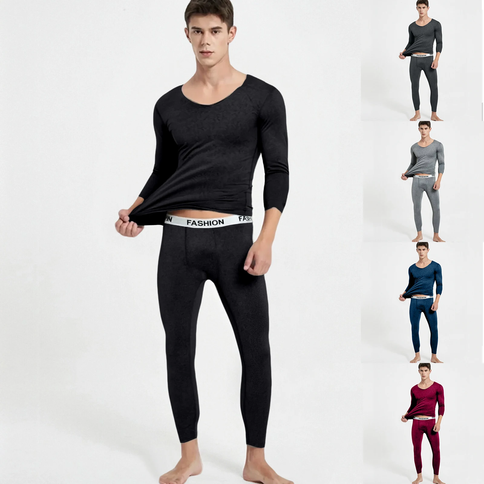 Men'S Round Neck Warm Sports Underwear Long Sleeve Warm Set Winter Thermo Shirt Tops Pants Set Thermal Clothing Set
Men'S Round Neck Warm Sports Underwear Long Sleeve Warm Set Winter Thermo Shirt Tops Pants Set Thermal Clothing Set