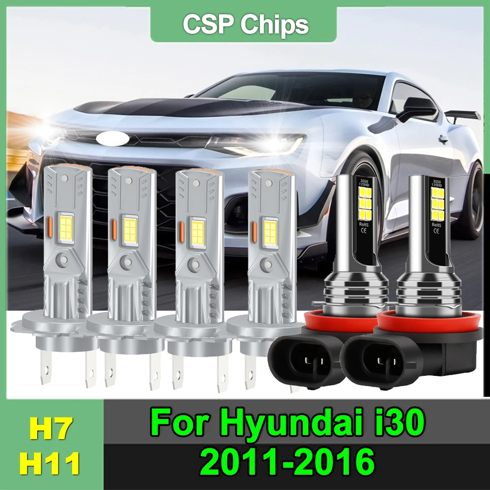 For Hyundai i30 2011 2012 2013 2014 2015 2016 Led Xenon White 6000k H7 LED Headlight H11 Fog Light Bulbs Upgrade 3570 CSP Chips
For Hyundai i30 2011 2012 2013 2014 2015 2016 Led Xenon White 6000k H7 LED Headlight H11 Fog Light Bulbs Upgrade 3570 CSP Chips