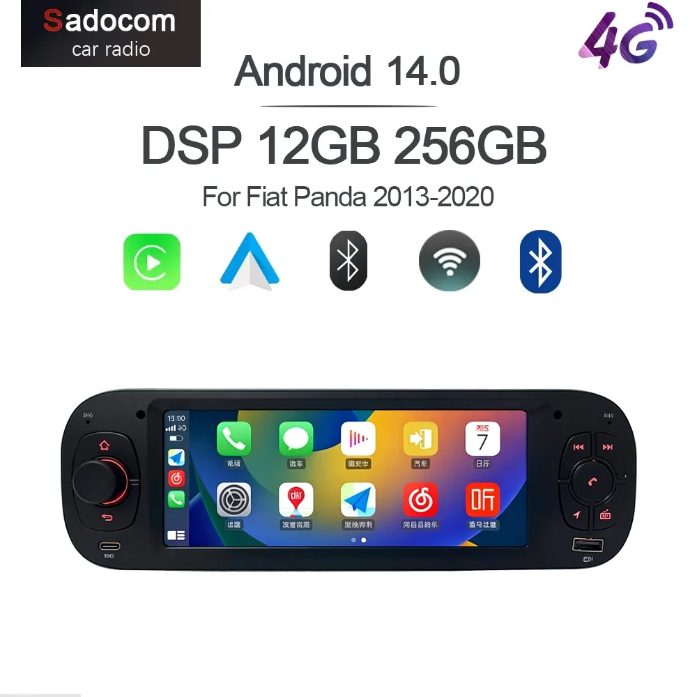 CarPlay 6.28" DSP Android 15 8 Core 12GB RAM 256GB ROM Car Player GPS multimedia car radio navigation For Fiat Panda 2013-2020
CarPlay 6.28" DSP Android 15 8 Core 12GB RAM 256GB ROM Car Player GPS multimedia car radio navigation For Fiat Panda 2013-2020