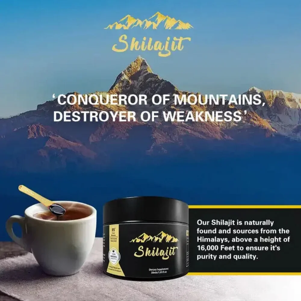 Experience Pure Himalayan Shilajit Resin in a 30 Gram Jar with 60 Servings and a Free Spoon for Ultimate Wellness Boost
Experience Pure Himalayan Shilajit Resin in a 30 Gram Jar with 60 Servings and a Free Spoon for Ultimate Wellness Boost