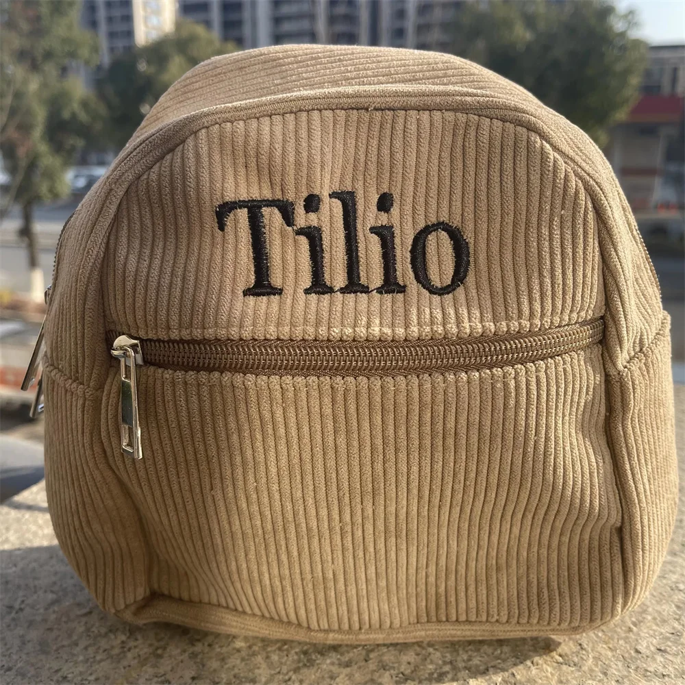 Personalized Embroidered Name Corduroy Bag for Women New Solid Color Fashion Women's Mini Backpack Simple and Versatile Backpack
Personalized Embroidered Name Corduroy Bag for Women New Solid Color Fashion Women's Mini Backpack Simple and Versatile Backpack