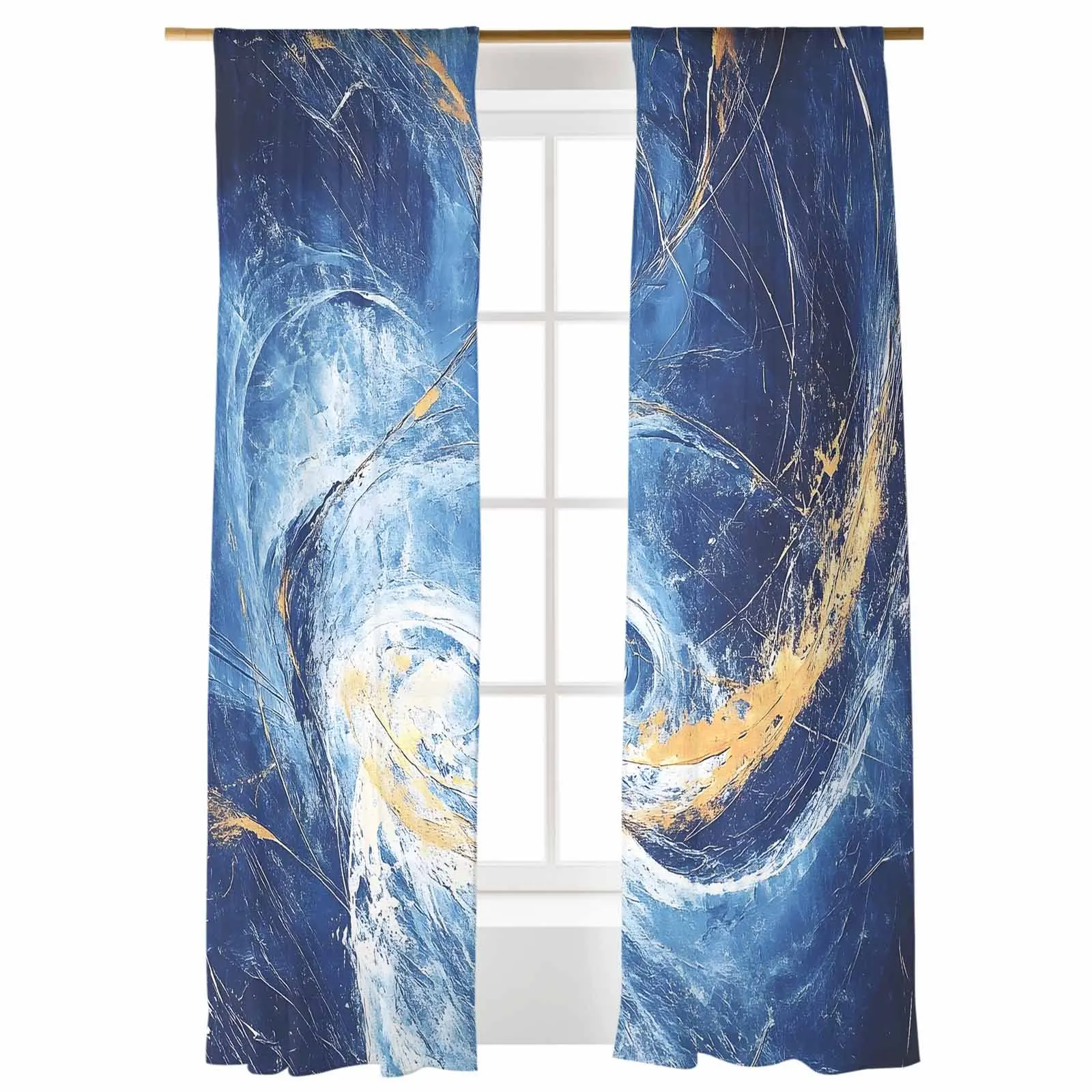 Abstract Blue Theme Tulle Curtains For Living Room Bedroom Children Room Decor Sheer Curtains
Abstract Blue Theme Tulle Curtains For Living Room Bedroom Children Room Decor Sheer Curtains