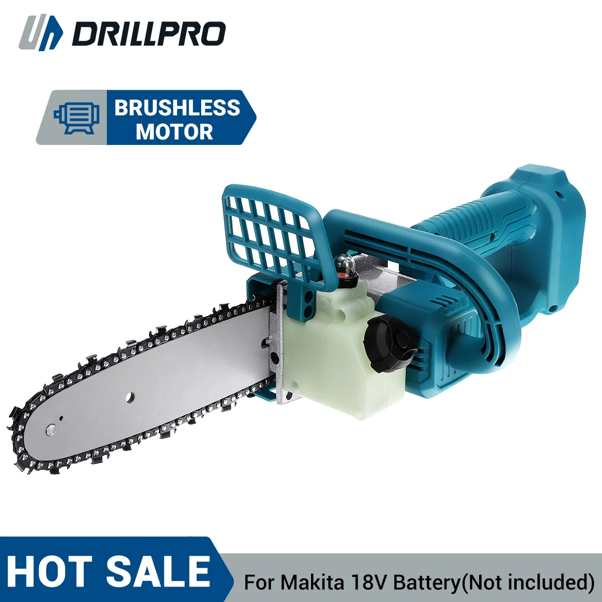 Drillpro 1200W 8 Inch Brushless Electric Saw Cordless Chainsaw With Oil Spray Woodworking Power Tool for Mak 18V Battery
Drillpro 1200W 8 Inch Brushless Electric Saw Cordless Chainsaw With Oil Spray Woodworking Power Tool for Mak 18V Battery