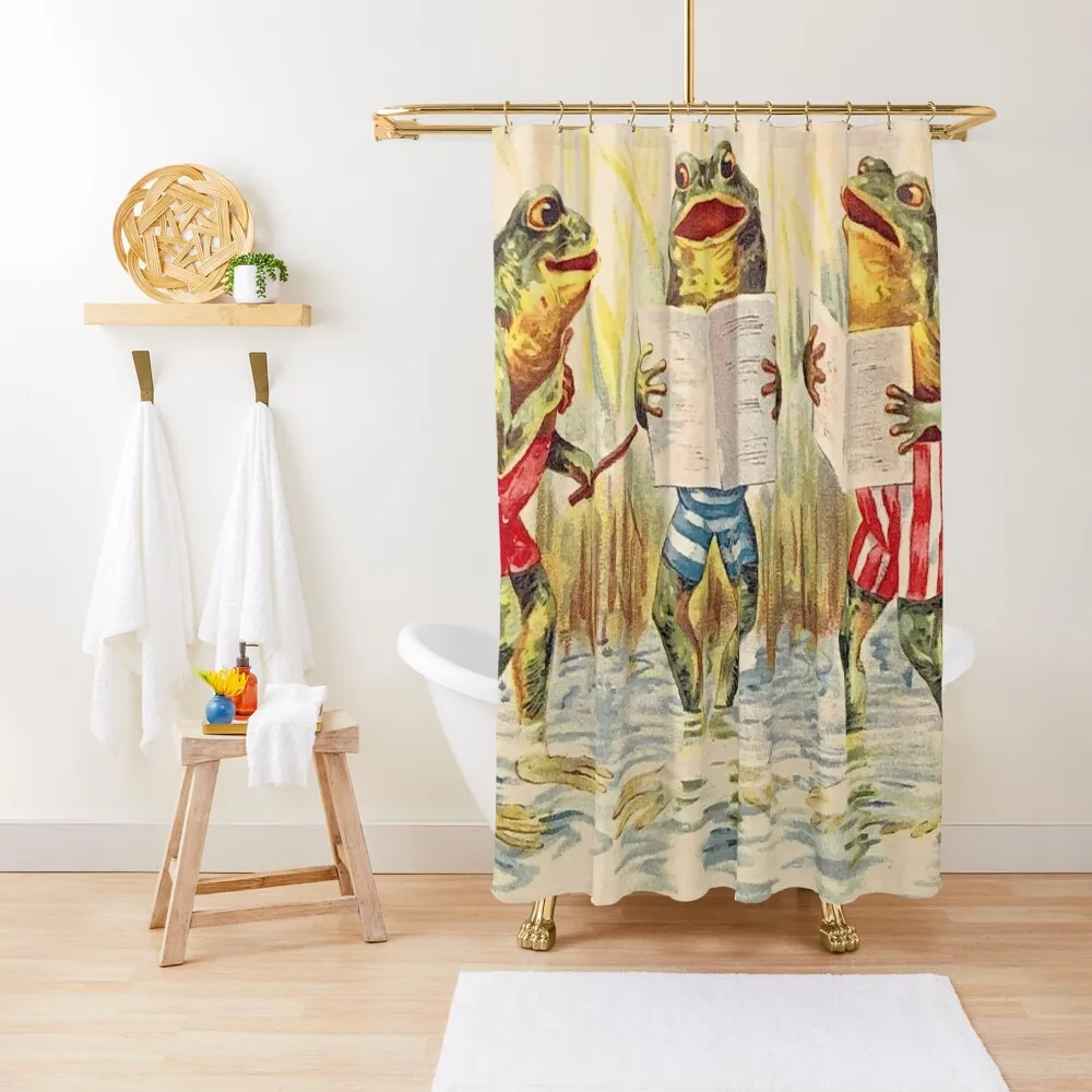 FROG SINGING TRIO : Vintage Entertainment Print Shower Curtain Bathroom For Shower Bathroom Box Luxury Bathroom Cover Curtain
FROG SINGING TRIO : Vintage Entertainment Print Shower Curtain Bathroom For Shower Bathroom Box Luxury Bathroom Cover Curtain