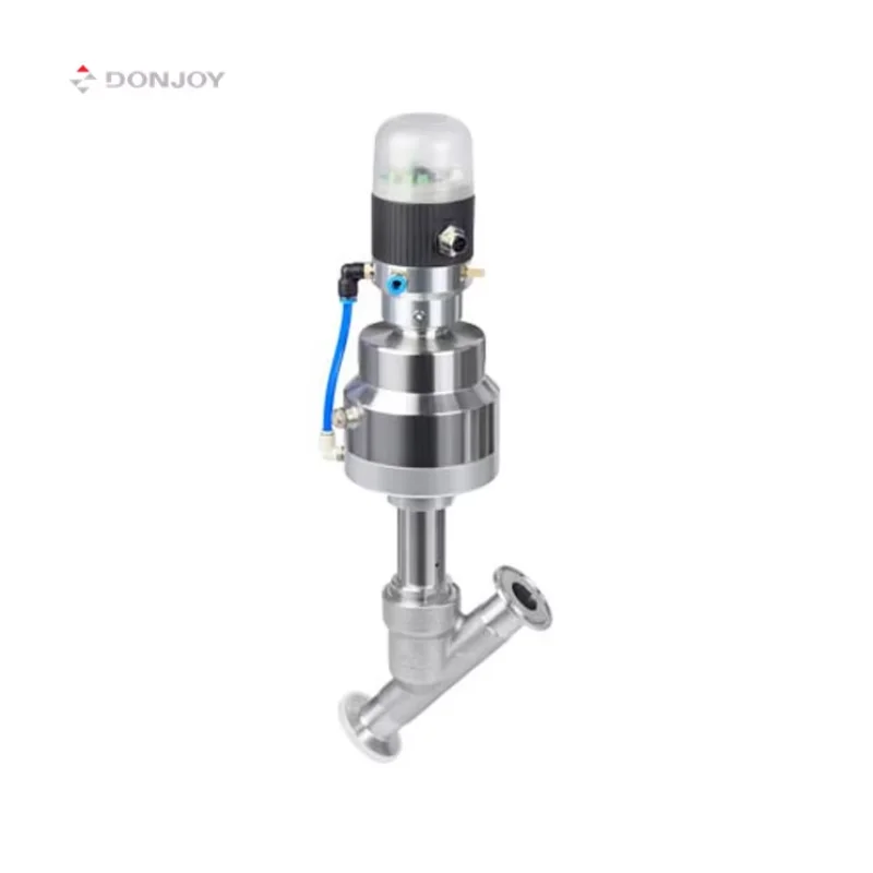 DONJOY Sanitary High Quality Pneumatic Angle Seat Valve Steal Head Stainless Steel Angle Seat Valve
DONJOY Sanitary High Quality Pneumatic Angle Seat Valve Steal Head Stainless Steel Angle Seat Valve