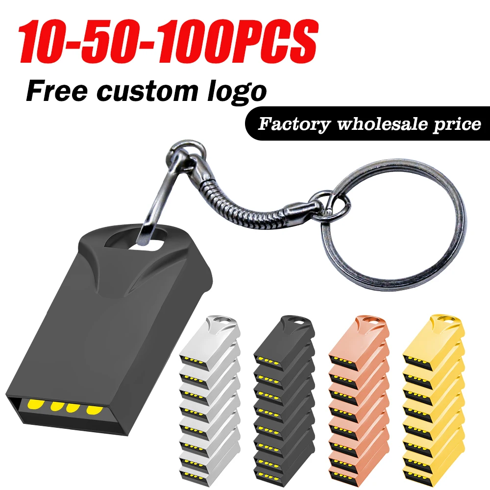 10/50/100pcs Mini Metal USB Flash Drive 128GB64GB32GB16GB8GB4G2G1G High Speed Pendrive Memory StickStorage Device Drive LOGO
10/50/100pcs Mini Metal USB Flash Drive 128GB64GB32GB16GB8GB4G2G1G High Speed Pendrive Memory StickStorage Device Drive LOGO