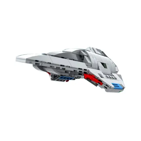 Gobricks MOC Voyager The Delta Flyer ladrillos modelo Space Trek película USS nave espacial DIY juguetes de montaje de bloques de construcción regalos para niños