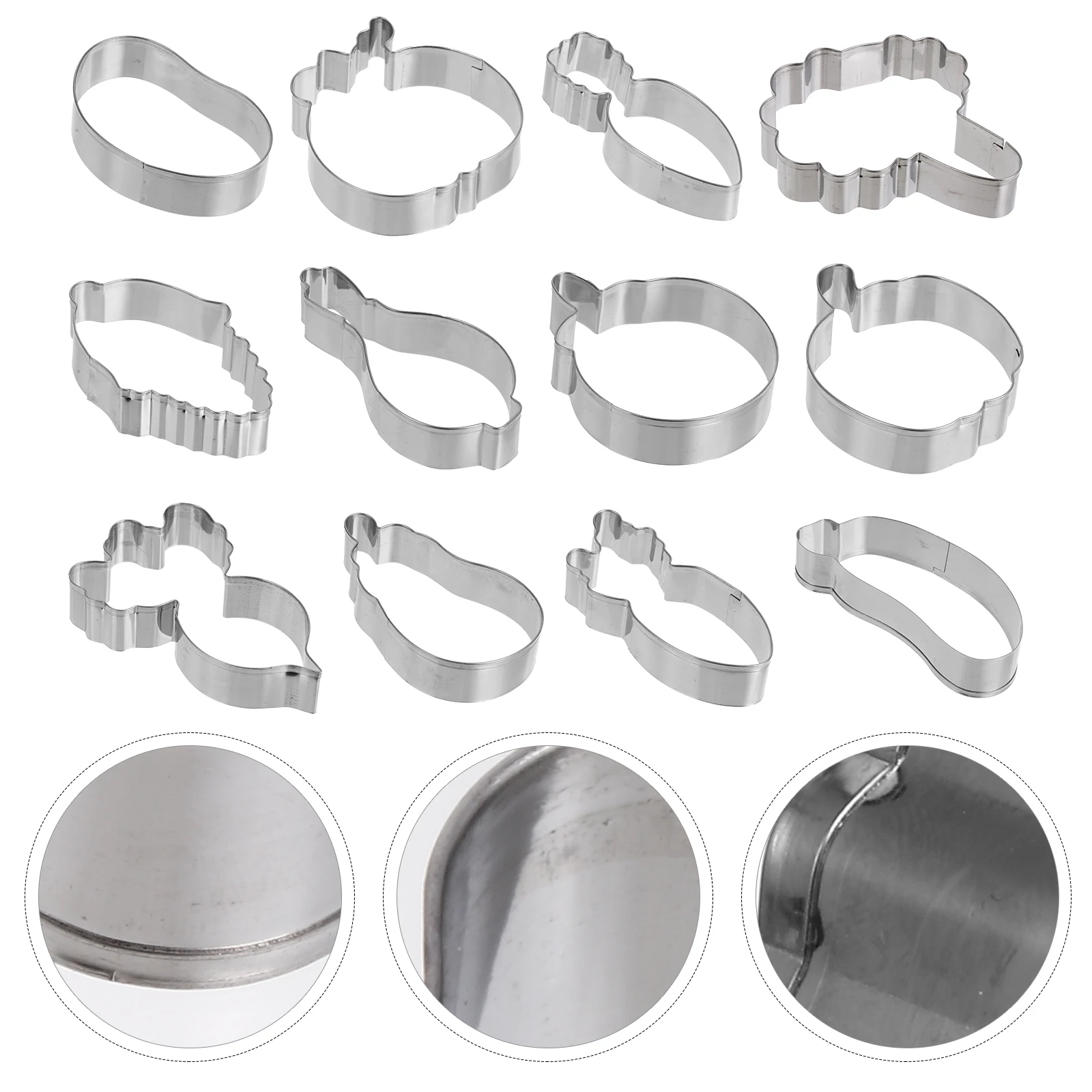 12pcs Vegetable Mold Stainless Cookie Biscuit Molds Baking Tools Fudge Chocolate Cake Cupcake Decoration Kitchenware DIY
12pcs Vegetable Mold Stainless Cookie Biscuit Molds Baking Tools Fudge Chocolate Cake Cupcake Decoration Kitchenware DIY