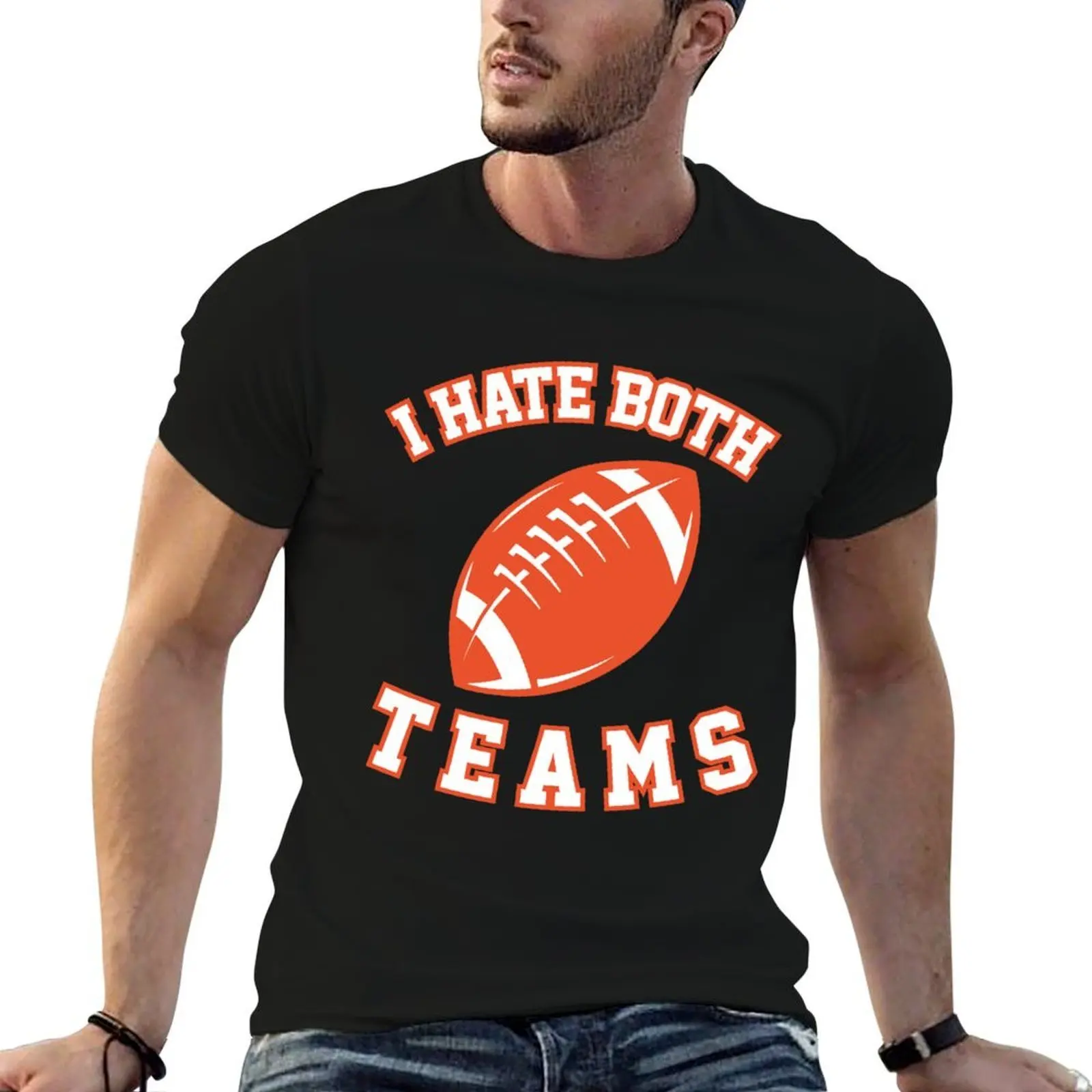 I Hate Both Teams Sports Fan Football Basketball T-Shirt cotton t shirt man man t shirt summer T-Shirt
I Hate Both Teams Sports Fan Football Basketball T-Shirt cotton t shirt man man t shirt summer T-Shirt