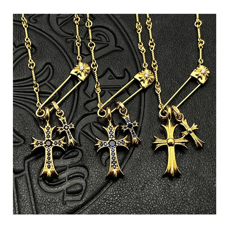 Accessories Thai Silver Gold Plated Diamond Buckle Pin Pin Necklace Clavicle Chain Accessories Premium Autumn and Winter
Accessories Thai Silver Gold Plated Diamond Buckle Pin Pin Necklace Clavicle Chain Accessories Premium Autumn and Winter