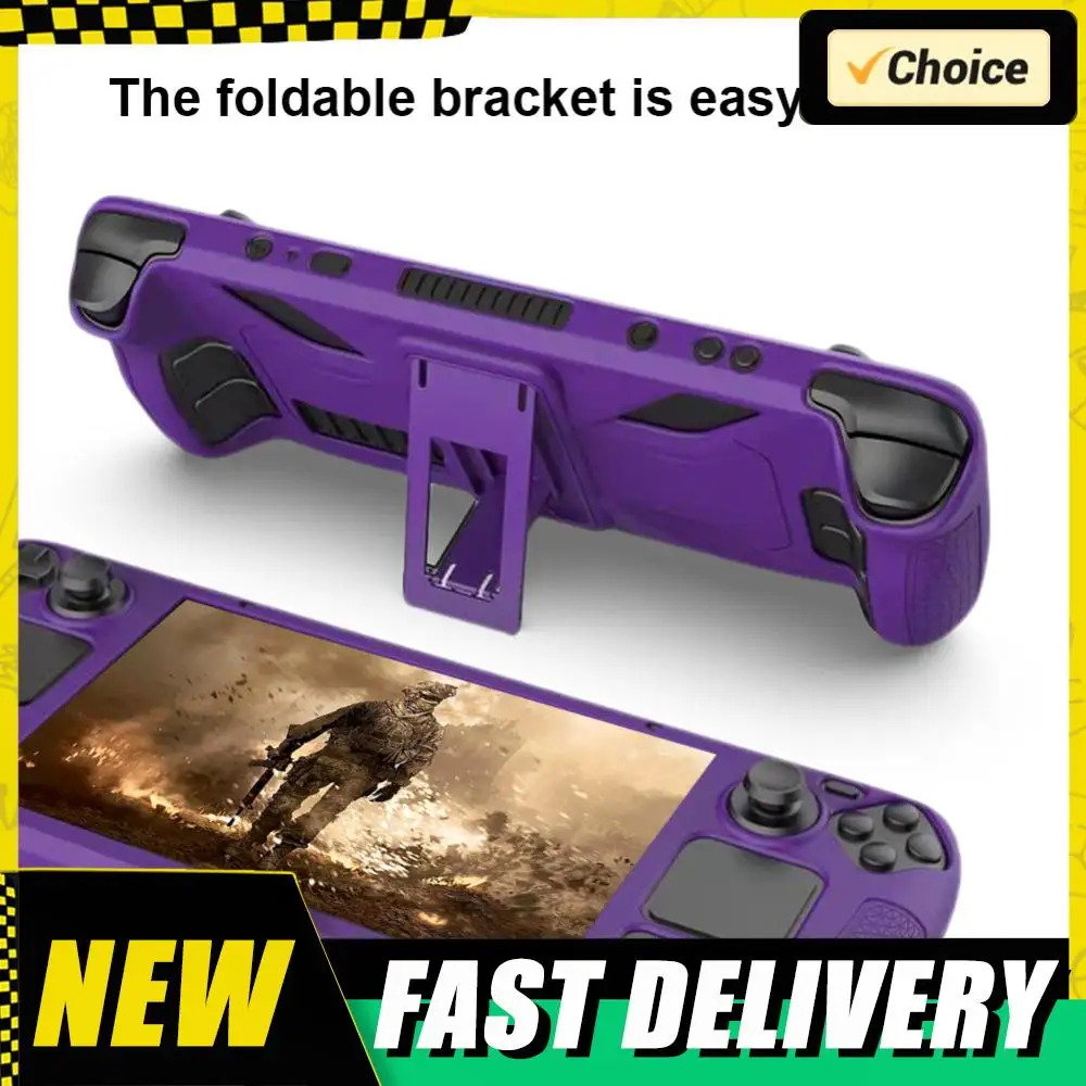 Защитная пленка для консоли, противоскользящий силиконовый мягкий корпус, полный чехол для игровой консоли с кронштейном, сменные аксессуары для Steam Deck
Защитная пленка для консоли, противоскользящий силиконовый мягкий корпус, полный чехол для игровой консоли с кронштейном, сменные аксессуары для Steam Deck