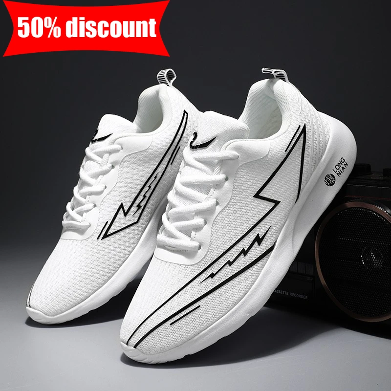 Mens Sports Shoes Comfortable Mesh Summer New Breathable Non Slip Running Shoes Daily Commuting Soft Soled Street Walking Shoes
Mens Sports Shoes Comfortable Mesh Summer New Breathable Non Slip Running Shoes Daily Commuting Soft Soled Street Walking Shoes