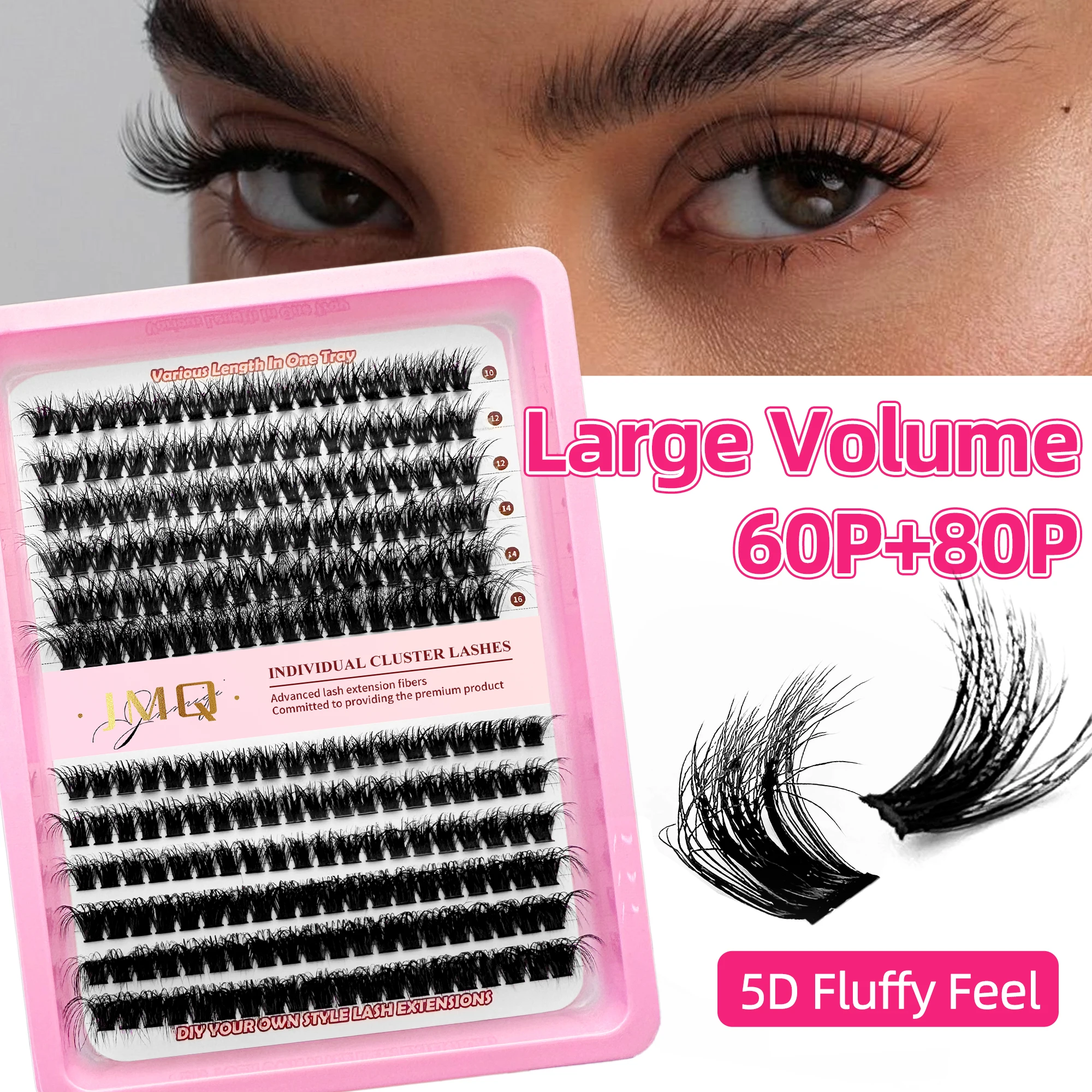 240Pcs 12 Rows 5D Fluffy False Eyelashes DIY Lash Extension Individual Lashes High Quality Professional DIY Lashes 60D 80D Mix
240Pcs 12 Rows 5D Fluffy False Eyelashes DIY Lash Extension Individual Lashes High Quality Professional DIY Lashes 60D 80D Mix