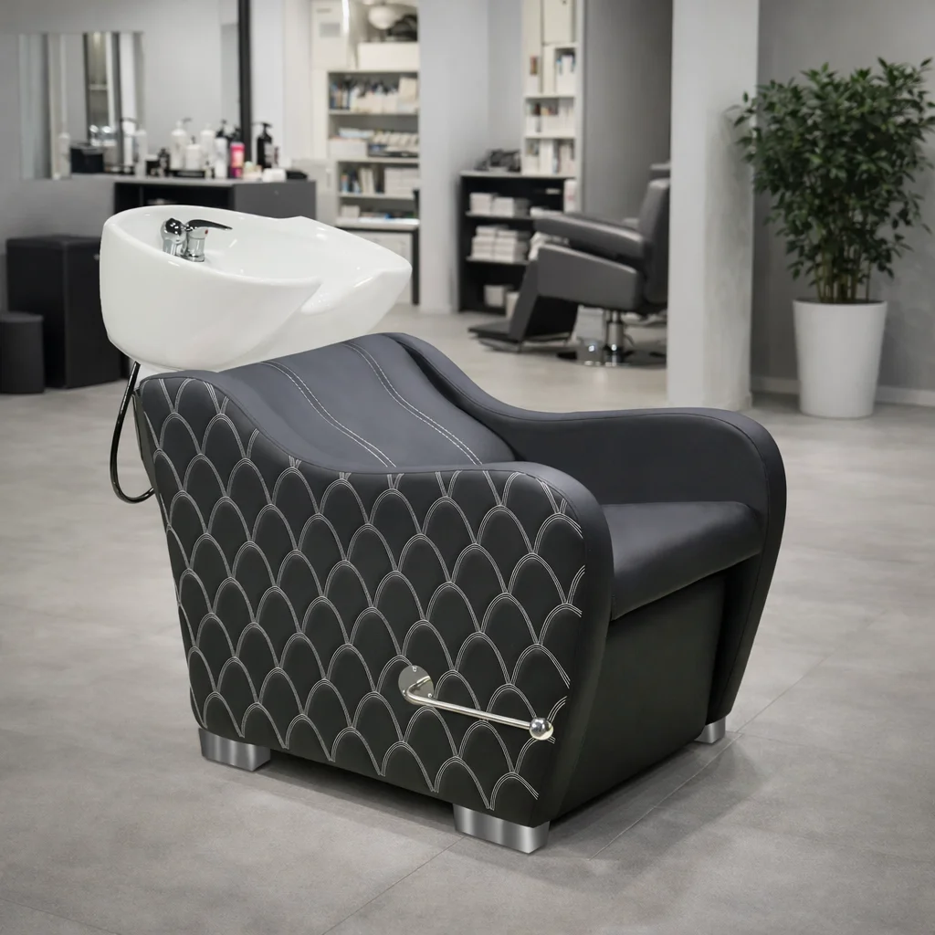 Luxury Salon Shampoo Chair Ergonomic Reclining Hair Washing Chair with Ceramic Basin Professional Salon Equipment
Luxury Salon Shampoo Chair Ergonomic Reclining Hair Washing Chair with Ceramic Basin Professional Salon Equipment
