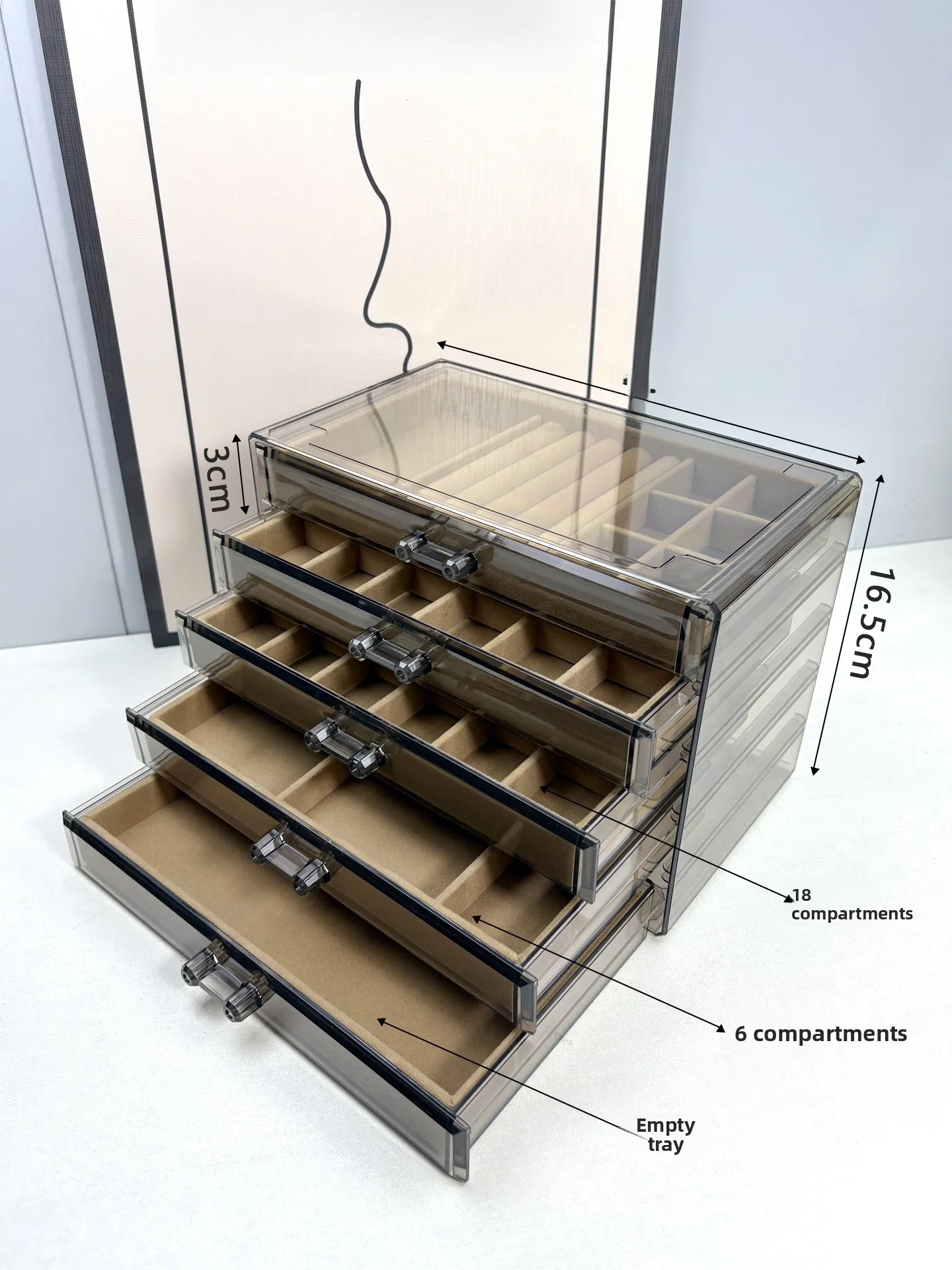 Large Capaci Acrylic Jewelry Storage Box Multi-Layer Transparent Der Sle Ring Earring Nelace Bracelet Organizer
Large Capaci Acrylic Jewelry Storage Box Multi-Layer Transparent Der Sle Ring Earring Nelace Bracelet Organizer