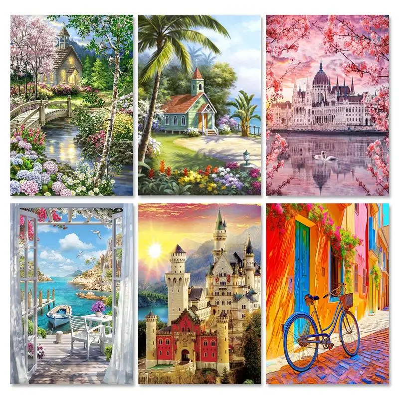 RUOPOTY Diamond Painting City Landscape Mosaic Embroidery Castle Garden House Home Decor Full Round Drill Diy Gift
RUOPOTY Diamond Painting City Landscape Mosaic Embroidery Castle Garden House Home Decor Full Round Drill Diy Gift