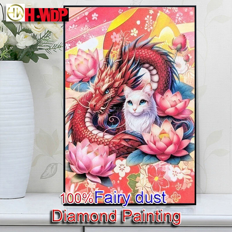 Dragon and Cat 100% Fairy Dust Diamond Painting Kits Square Mosaic Embroidery Animal Cross Stitch Diamond Art Full Crystal Decor
Dragon and Cat 100% Fairy Dust Diamond Painting Kits Square Mosaic Embroidery Animal Cross Stitch Diamond Art Full Crystal Decor
