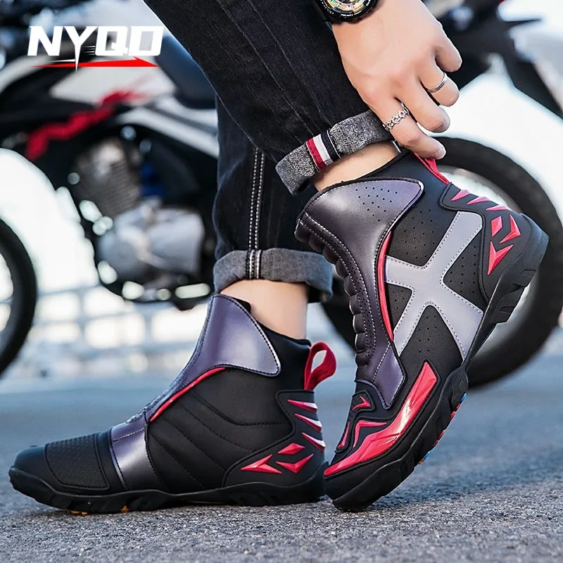 Motorcycle Riding Shoes Four Seasons New Men's High Cut Casual Riding Protective Shoes Collision Resistant Off-road Riding Shoes
Motorcycle Riding Shoes Four Seasons New Men's High Cut Casual Riding Protective Shoes Collision Resistant Off-road Riding Shoes