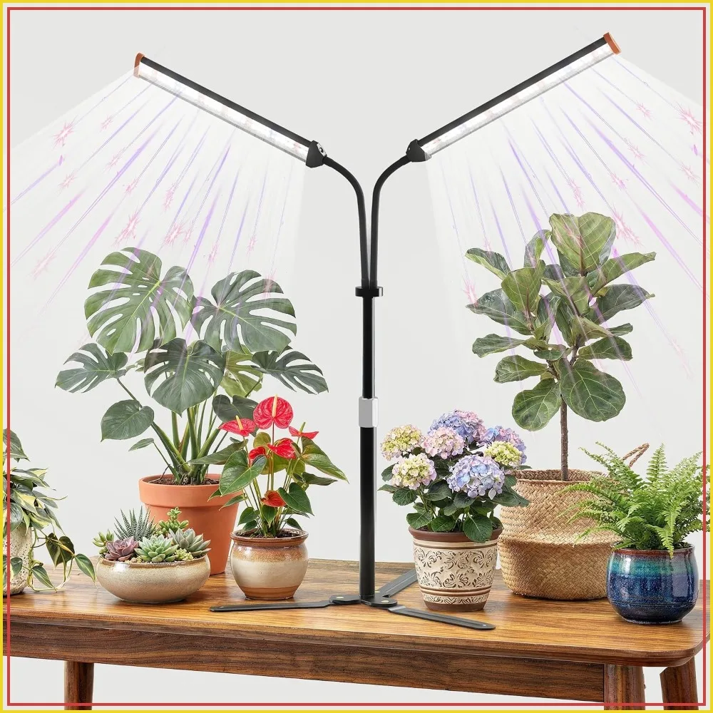 Full Spectrum Grow Light for Indoor Plants, 5000K LED with White Red Blue, Height Adjustable 10-32", Optional Dimming & Timer
Full Spectrum Grow Light for Indoor Plants, 5000K LED with White Red Blue, Height Adjustable 10-32", Optional Dimming & Timer
