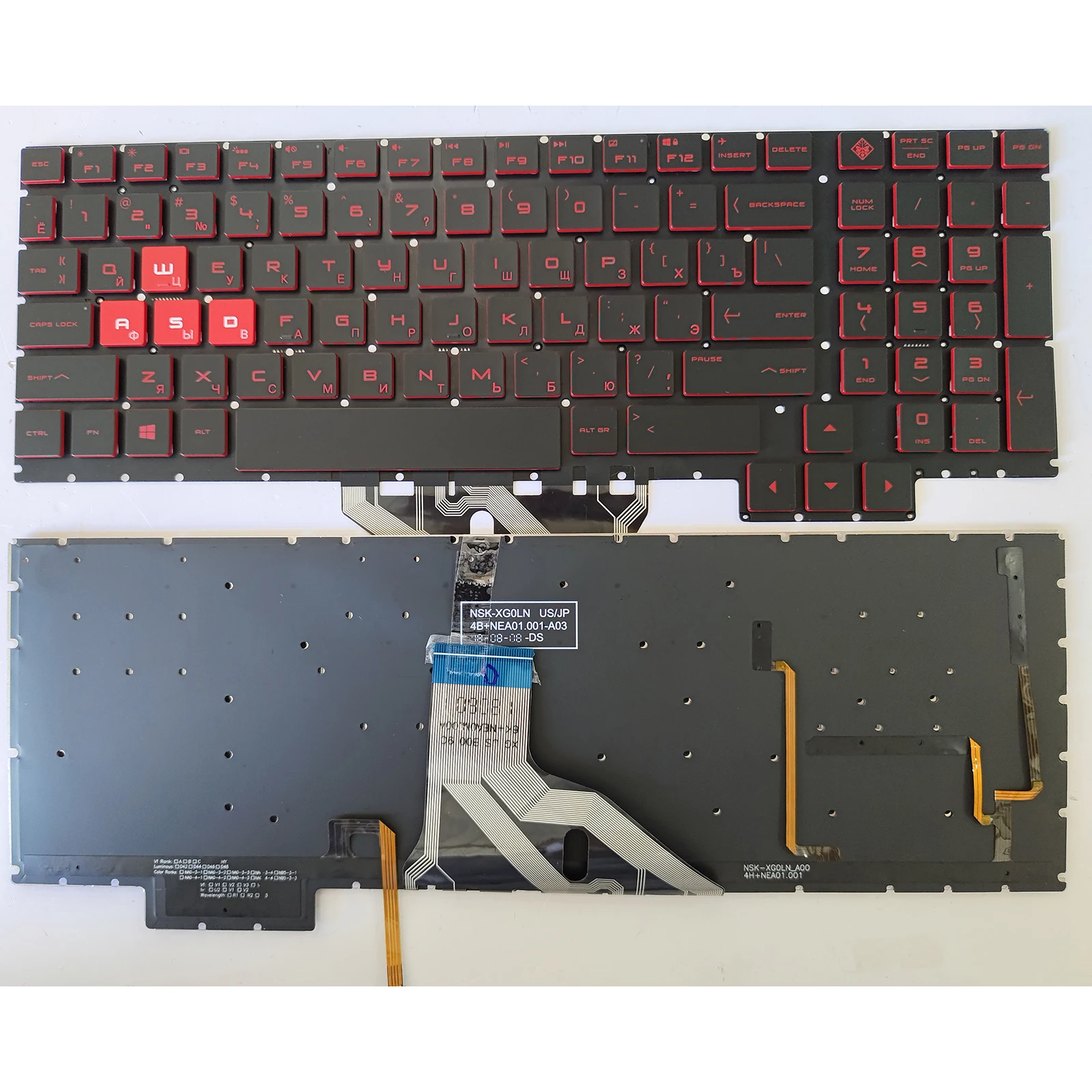 Клавиатура для ноутбуков HP Omen 15-CE010CA, 15-CE000, 15-CE001NA, 15-CE (русская раскладка)
Клавиатура для ноутбуков HP Omen 15-CE010CA, 15-CE000, 15-CE001NA, 15-CE (русская раскладка)