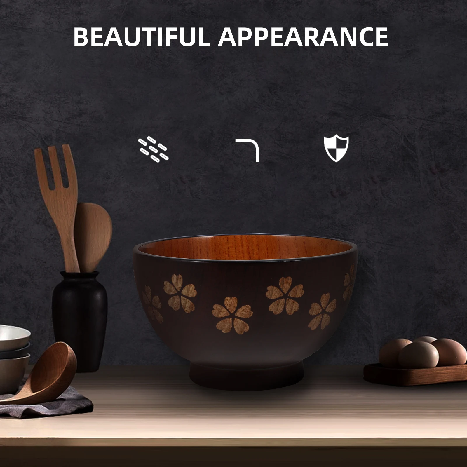 1pc Cherry Blossom Wooden Bowl Set Natural Acid Jujube Wood Soup Rice Noodle Salad Food Serving Bowl Eco Friendly Baby
1pc Cherry Blossom Wooden Bowl Set Natural Acid Jujube Wood Soup Rice Noodle Salad Food Serving Bowl Eco Friendly Baby