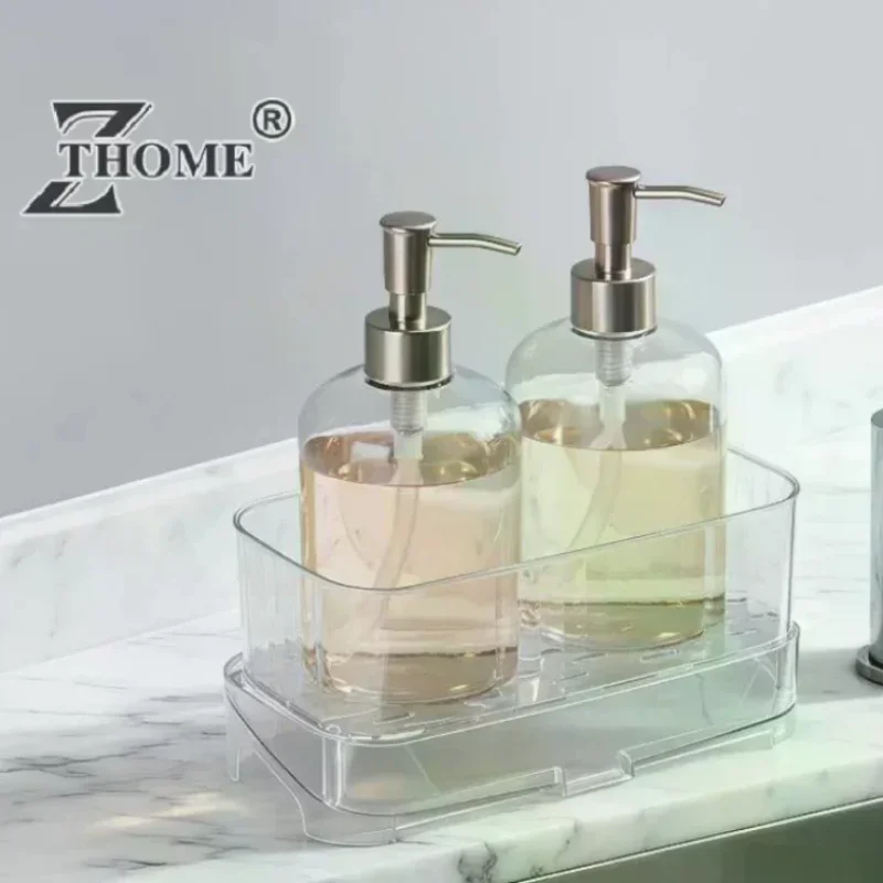 Transparent Sink Caddy Sponge Holder With Drainage Base Compact Kitchen Organizer For Countertop
Transparent Sink Caddy Sponge Holder With Drainage Base Compact Kitchen Organizer For Countertop
