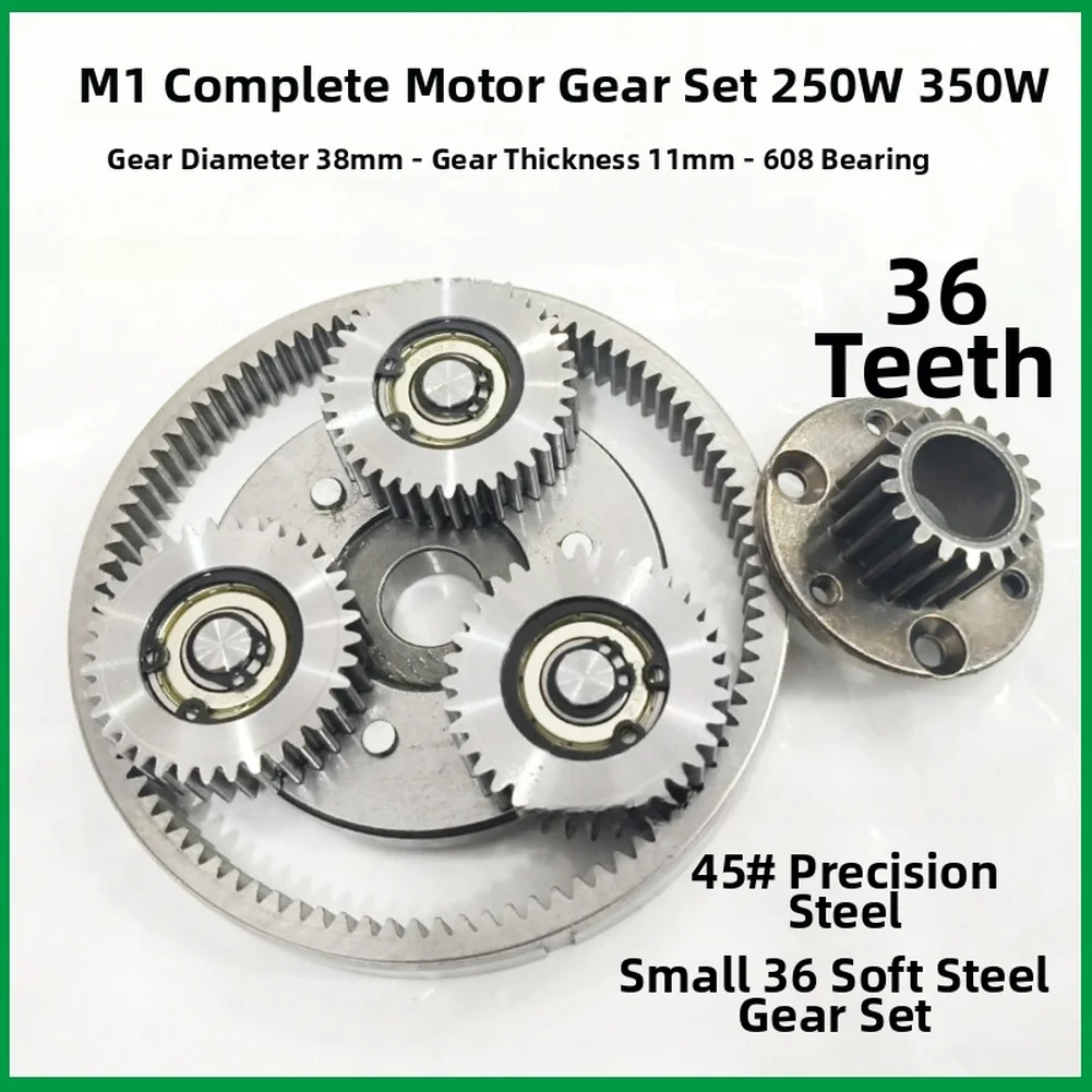 E-bike Gear Set 36T Planetary Gear With Clutch Set Electric Bike 38mm Gear 608 Bearing Full Steel Gears Clutch Bicycle Sun Gear
E-bike Gear Set 36T Planetary Gear With Clutch Set Electric Bike 38mm Gear 608 Bearing Full Steel Gears Clutch Bicycle Sun Gear