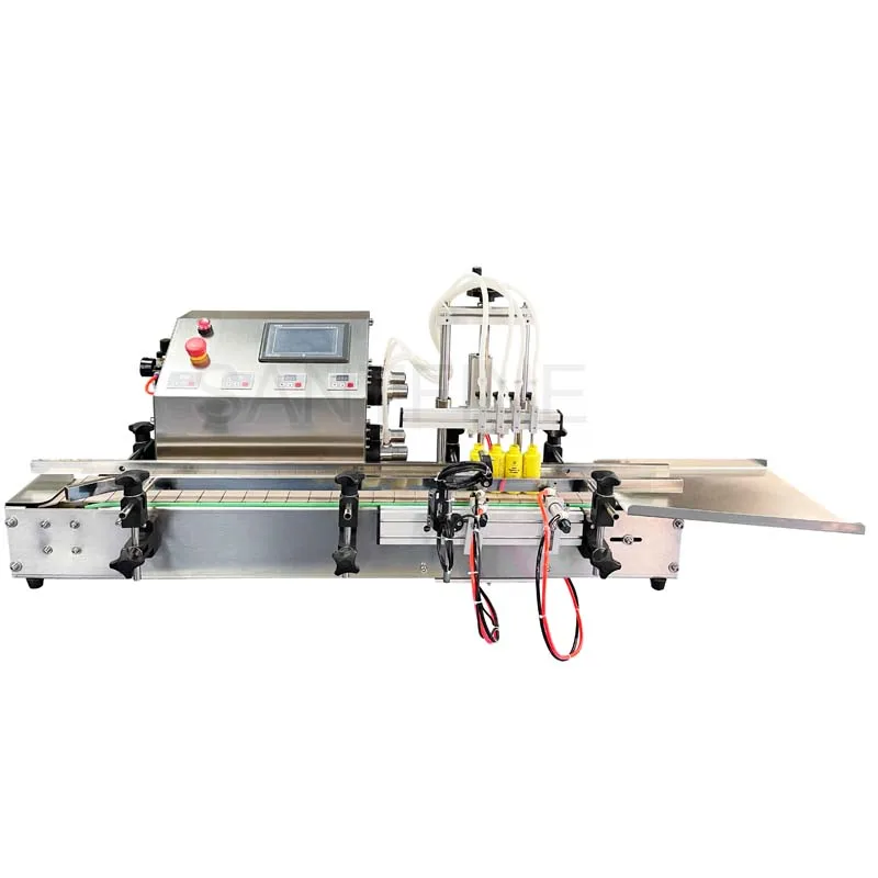 Automatic Benchtop PLC Control 4-nozzle Precision Volumetric Liquid Filling Equipment Liquid Filler for Perfume Essential Oil 
Automatic Benchtop PLC Control 4-nozzle Precision Volumetric Liquid Filling Equipment Liquid Filler for Perfume Essential Oil