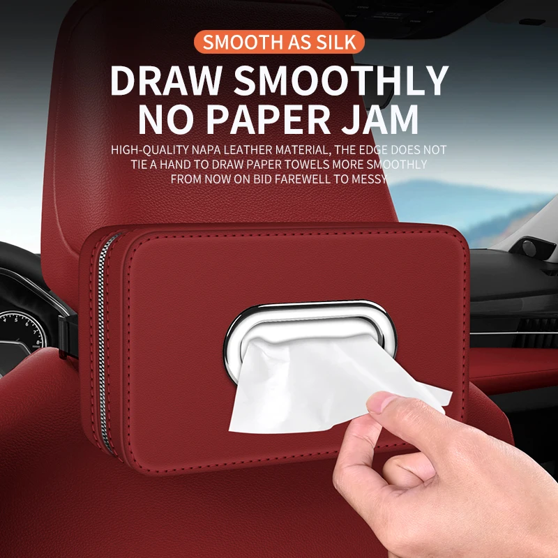 Car Leather Tissue Box With A Simple And High-End Feel, Car Seat Back Armrest Box, Multi-Functional Hanging Tissue Storage Box
Car Leather Tissue Box With A Simple And High-End Feel, Car Seat Back Armrest Box, Multi-Functional Hanging Tissue Storage Box