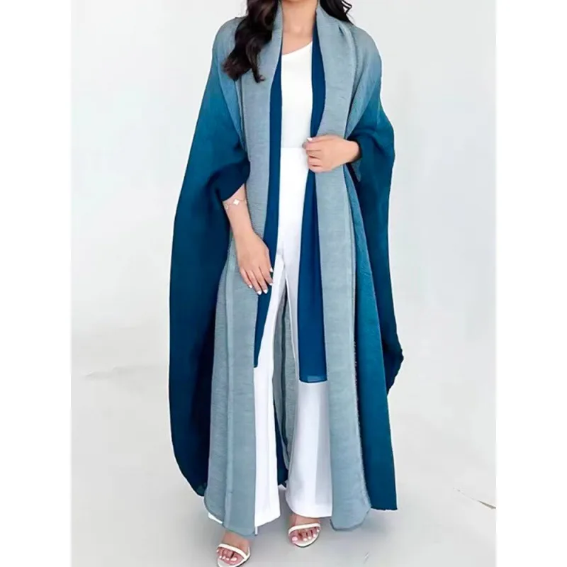 Zagros 2025 New Spring Miyake Pleated Gradient Color Plus-Sized Batwing Sleeve Women's Scarf Long Shawl Trench Coat Dress
Zagros 2025 New Spring Miyake Pleated Gradient Color Plus-Sized Batwing Sleeve Women's Scarf Long Shawl Trench Coat Dress