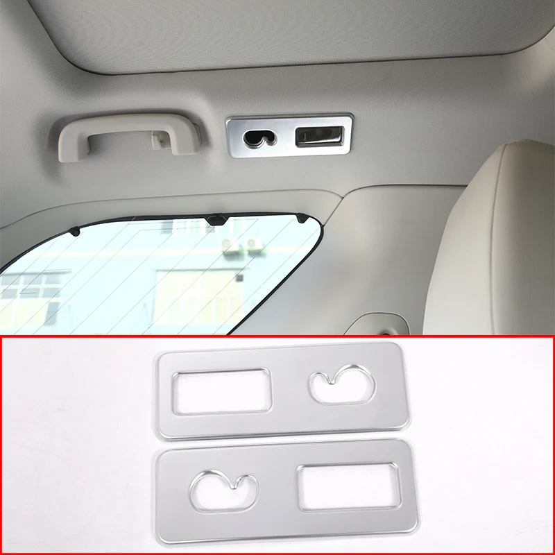 ABS Chrome The Third Row Reading Light Frame Cover Trim For Land Rover Discovery 5 LR5 2017 Car Accessories 2 Pcs
ABS Chrome The Third Row Reading Light Frame Cover Trim For Land Rover Discovery 5 LR5 2017 Car Accessories 2 Pcs