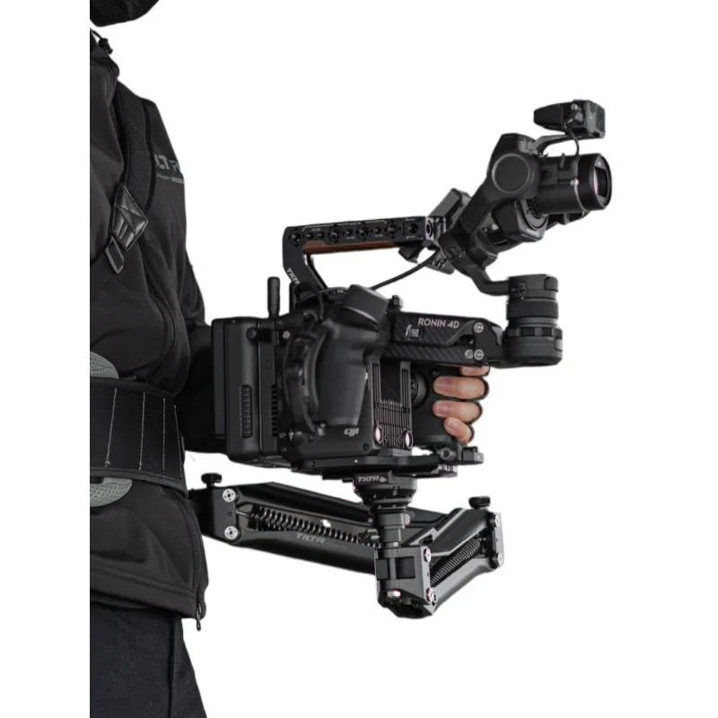 Carry system, labor-saving shooting, double hand-held arm to gimbal connector
Carry system, labor-saving shooting, double hand-held arm to gimbal connector