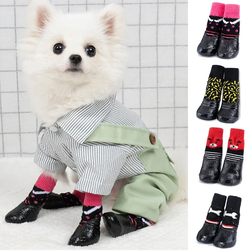 4pcs/Set Pet Sock Shoes Waterproof Dog Shoes Non-Slip Rubber Socks Cats Dogs Chihuahua Puppy Rain Snow Boots Pet Products
4pcs/Set Pet Sock Shoes Waterproof Dog Shoes Non-Slip Rubber Socks Cats Dogs Chihuahua Puppy Rain Snow Boots Pet Products