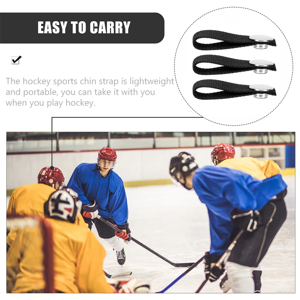 3pcs Hockey Chin Strap Detachable Polyester Single Snap Replacement Sports Lightweight Safe Durable Easy Install
3pcs Hockey Chin Strap Detachable Polyester Single Snap Replacement Sports Lightweight Safe Durable Easy Install