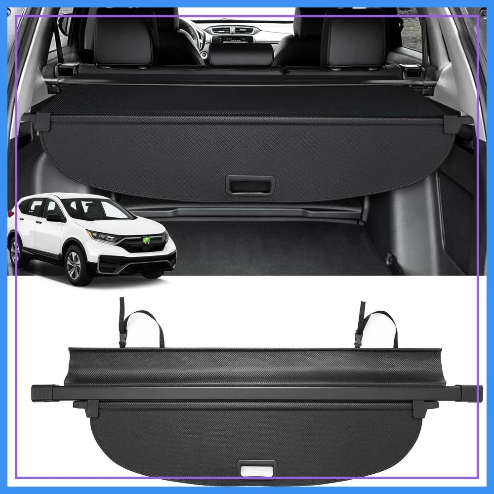 Retractable Cargo Cover for 2017-2022 Honda CR-V, Canvas Texture Trunk Cover Privacy Screen, Rear Security Shade CR-V Accessories
Retractable Cargo Cover for 2017-2022 Honda CR-V, Canvas Texture Trunk Cover Privacy Screen, Rear Security Shade CR-V Accessories