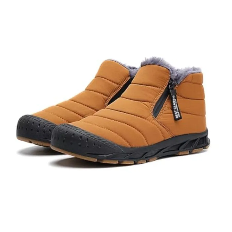 Jakcuz Men Snow Boots Water Resistant Non-slip Winter Shoes with Fuzz Lined Warm High Top Boots for Men
Jakcuz Men Snow Boots Water Resistant Non-slip Winter Shoes with Fuzz Lined Warm High Top Boots for Men