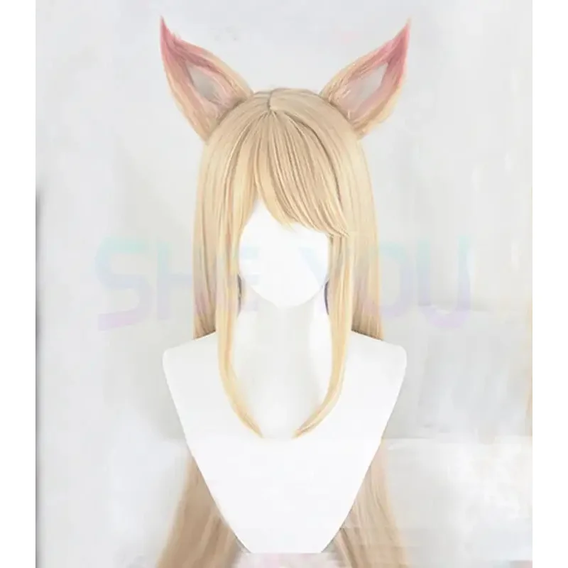 LOL Game Ahri Косплей Парик с ушками KDA Ahri Косплей Парик Женский Длинный Прямой Блондин Термостойкие Волосы Косплей Парики + Кепка Для Парика
LOL Game Ahri Косплей Парик с ушками KDA Ahri Косплей Парик Женский Длинный Прямой Блондин Термостойкие Волосы Косплей Парики + Кепка Для Парика