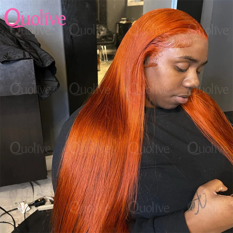 30-дюймовый прямой оранжево-имбирный парик из натуральных волос с кружевной передней частью # 350 цветных бразильских париков с прозрачной HD-сеткой 13x4 для женщин
30-дюймовый прямой оранжево-имбирный парик из натуральных волос с кружевной передней частью # 350 цветных бразильских париков с прозрачной HD-сеткой 13x4 для женщин