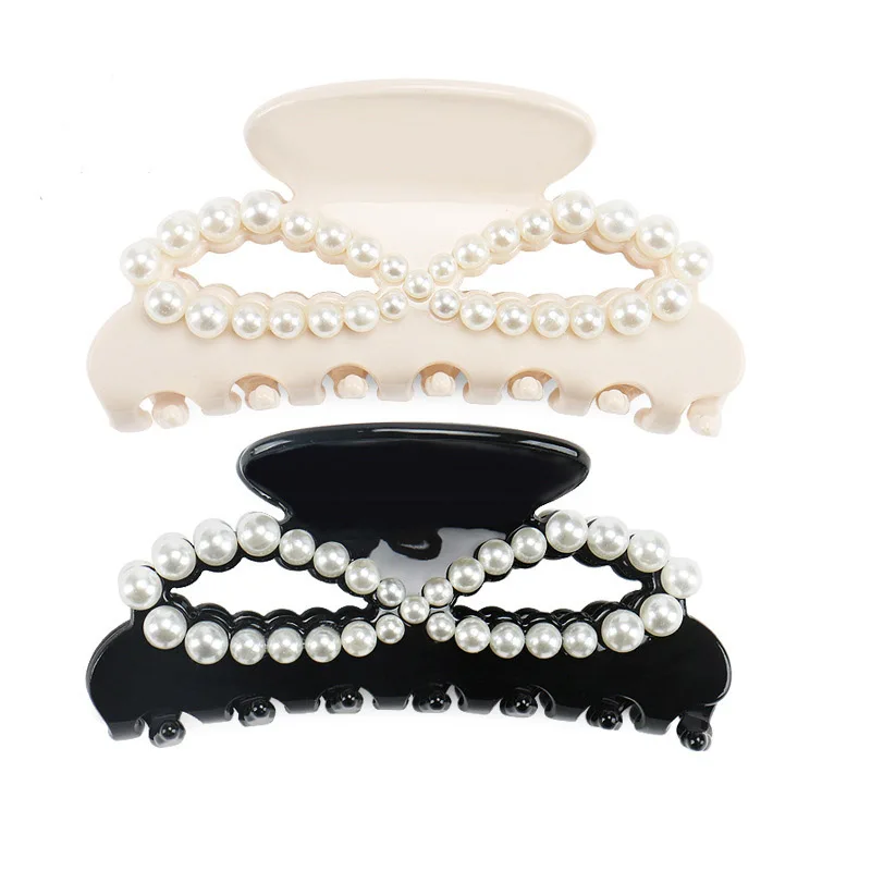 Luxury Moonshine Pearl Hair Claw Clip for Women Girls A French Design Acetate Hair Accessory Ornament Jewelry, Tiara for Bridal
Luxury Moonshine Pearl Hair Claw Clip for Women Girls A French Design Acetate Hair Accessory Ornament Jewelry, Tiara for Bridal