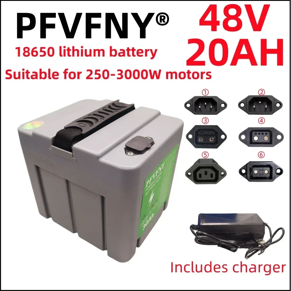 Air fast transportation New Full Capacity Power 18650 Lithium Battery 48V 20ah-60ah Lithium Battery Pack Suitable for 250-3000W
Air fast transportation New Full Capacity Power 18650 Lithium Battery 48V 20ah-60ah Lithium Battery Pack Suitable for 250-3000W