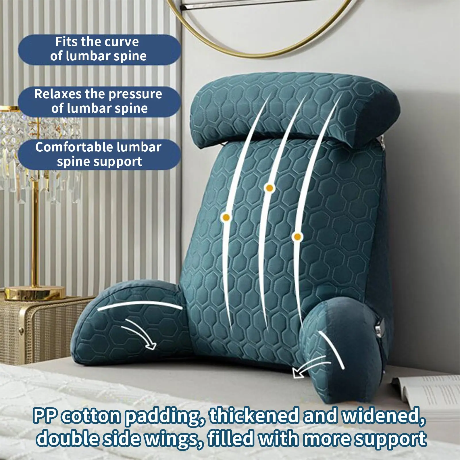 Fluffy Reading Pillow for Sitting in Bed, Large Backrest Bed Pillow with Arms, Back Support Pillow for Lounging Bedrest
Fluffy Reading Pillow for Sitting in Bed, Large Backrest Bed Pillow with Arms, Back Support Pillow for Lounging Bedrest