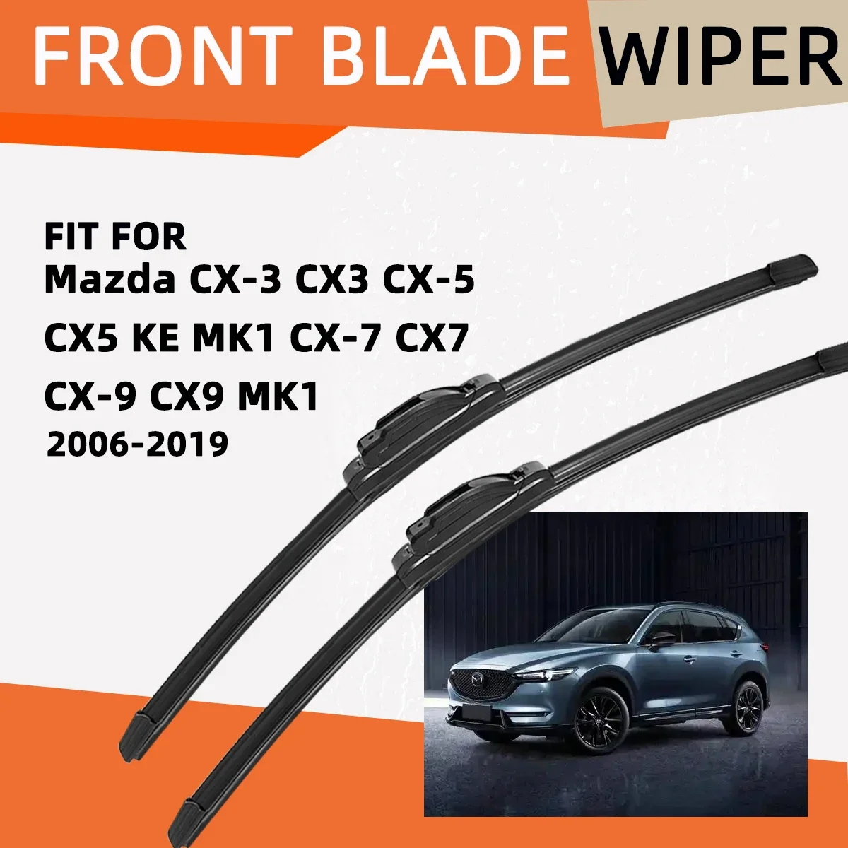Double Rubber Car Wiper for Mazda CX-3 CX3 CX-5 CX5 KE MK1 CX-7 CX7 CX-9 CX9 MK1 Front Blade Brushes Accessorie Windscreen Wiper
Double Rubber Car Wiper for Mazda CX-3 CX3 CX-5 CX5 KE MK1 CX-7 CX7 CX-9 CX9 MK1 Front Blade Brushes Accessorie Windscreen Wiper