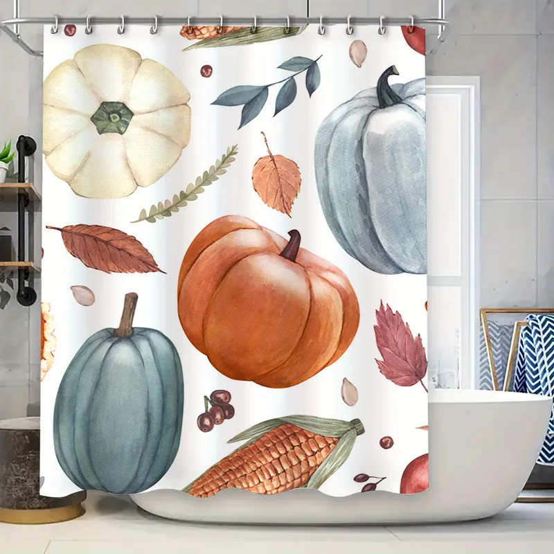 Осенний комплект занавесок для душа в фермерском доме: тыква, акварельный декор для ванны, яркие цвета + 18 крючков (36x72 дюйма)
Осенний комплект занавесок для душа в фермерском доме: тыква, акварельный декор для ванны, яркие цвета + 18 крючков (36x72 дюйма)