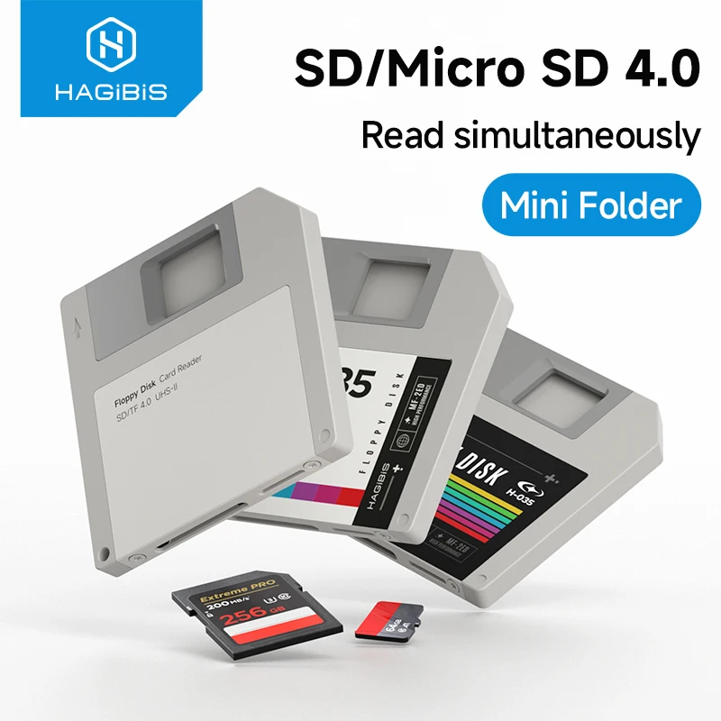 Hagibis 4.0 SD Card Reader USB C to UHS-II Memory Card Reader Micro SD High-Speed Floppy Disk 2 in 1 Adapter for Phone Camera
Hagibis 4.0 SD Card Reader USB C to UHS-II Memory Card Reader Micro SD High-Speed Floppy Disk 2 in 1 Adapter for Phone Camera