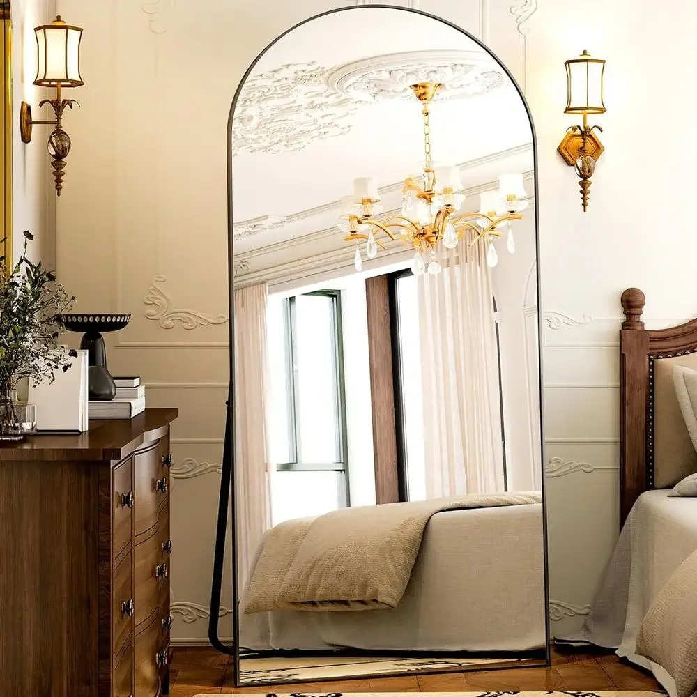 -77 x38 Arched ull Length Mirror - Oversize loor MirrAlloy e ull Body Dring Mirror or Bedroom Living Room,Black
-77 x38 Arched ull Length Mirror - Oversize loor MirrAlloy e ull Body Dring Mirror or Bedroom Living Room,Black